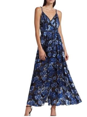 alice and olivia havana cut out maxi dress Havana Metallic Cut Out Maxi Dress by alice + olivia at THE MILE